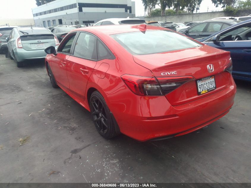 2022 HONDA CIVIC SEDAN SPORT - 2HGFE2F59NH599057