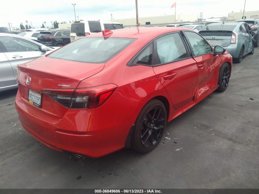 2022 HONDA CIVIC SEDAN SPORT - 2HGFE2F59NH599057