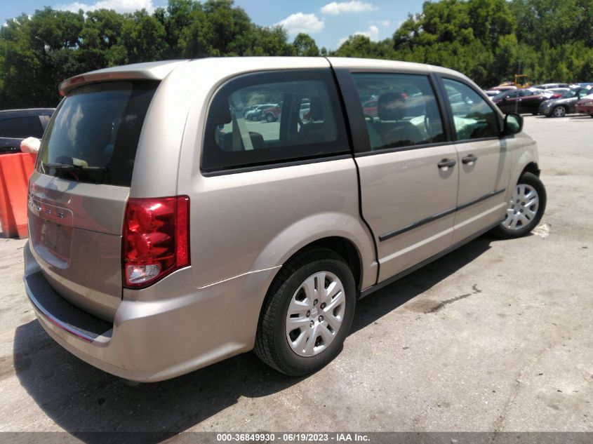 2015 DODGE GRAND CARAVAN AMERICAN VALUE PKG - 2C4RDGBG0FR682584