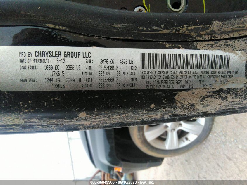 2014 JEEP PATRIOT LATITUDE - 1C4NJRFB1ED617679