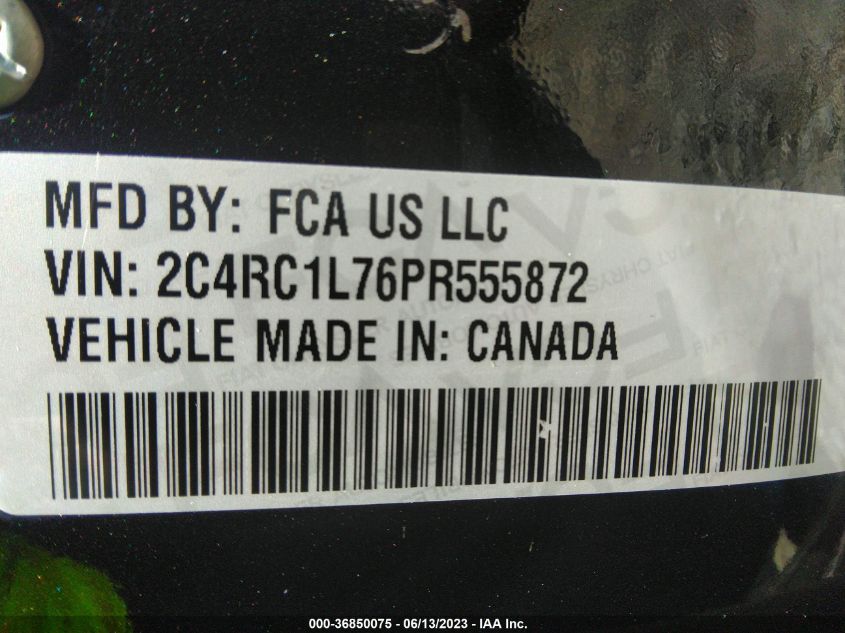 2023 CHRYSLER PACIFICA HYBRID TOURING L - 2C4RC1L76PR555872