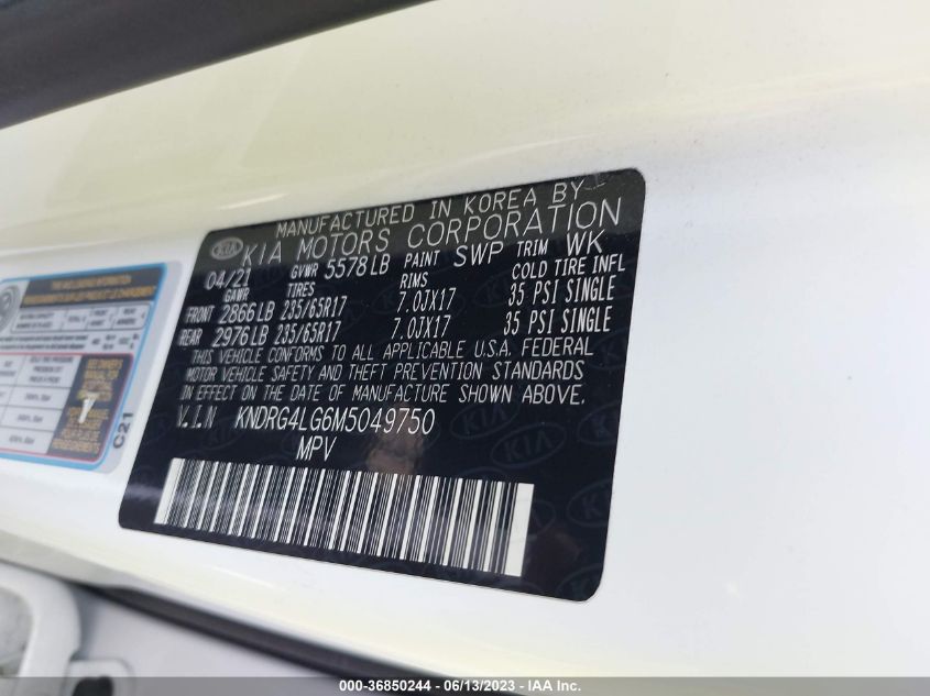 2021 KIA SORENTO HYBRID S KNDRG4LG6M5049750