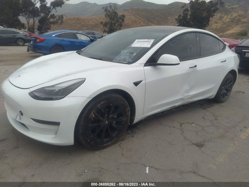 2022 TESLA MODEL 3 LONG RANGE - 5YJ3E1EB7NF211509
