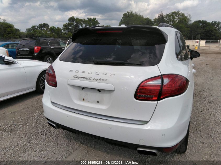 2013 PORSCHE CAYENNE HYBRID S WP1AE2A2XDLA15318