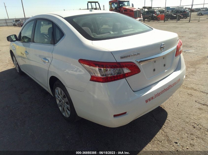 2015 NISSAN SENTRA S/SV/SR/SL - 3N1AB7AP6FY275327