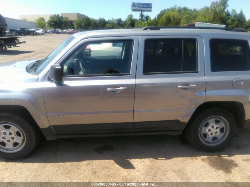 2017 JEEP PATRIOT SPORT - 1C4NJPBA6HD148661