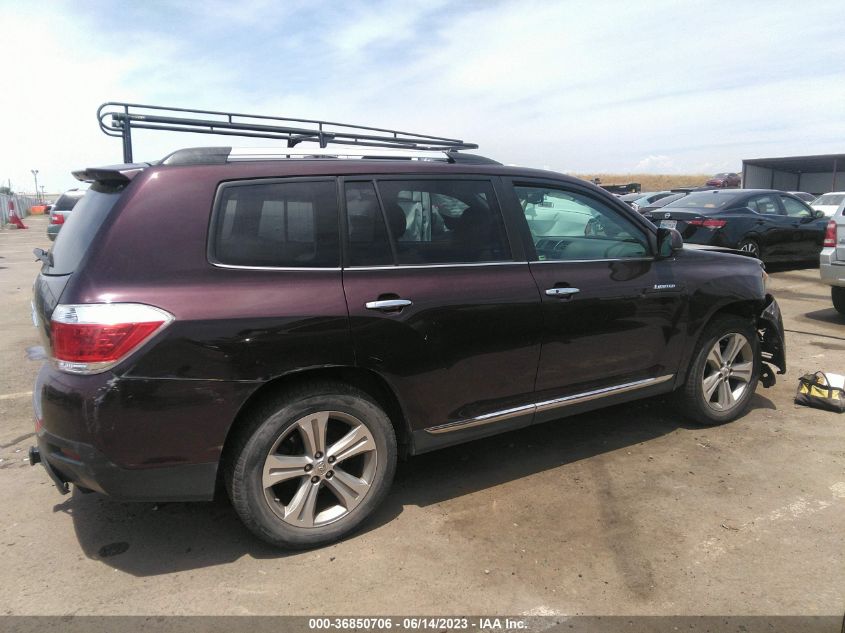 2013 TOYOTA HIGHLANDER LIMITED - 5TDDK3EH3DS263274