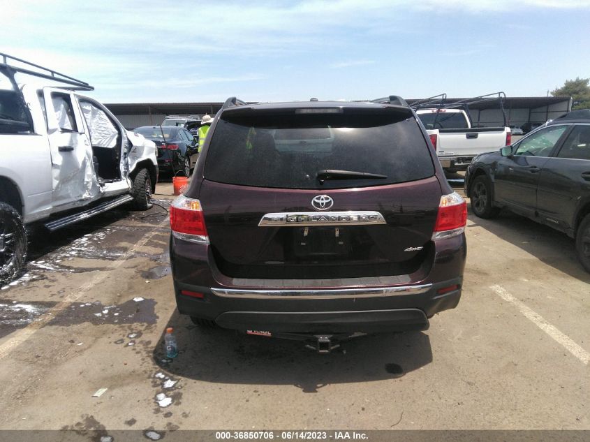 2013 TOYOTA HIGHLANDER LIMITED - 5TDDK3EH3DS263274