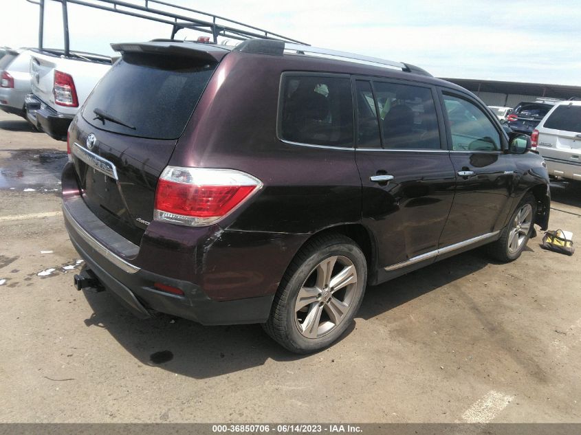 2013 TOYOTA HIGHLANDER LIMITED - 5TDDK3EH3DS263274