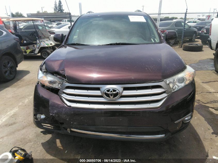 2013 TOYOTA HIGHLANDER LIMITED - 5TDDK3EH3DS263274