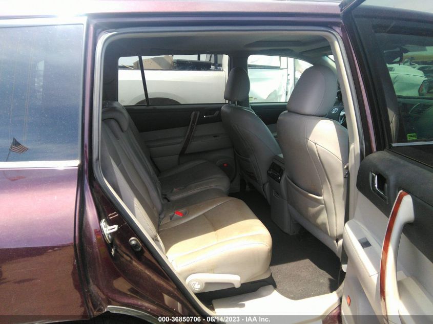2013 TOYOTA HIGHLANDER LIMITED - 5TDDK3EH3DS263274