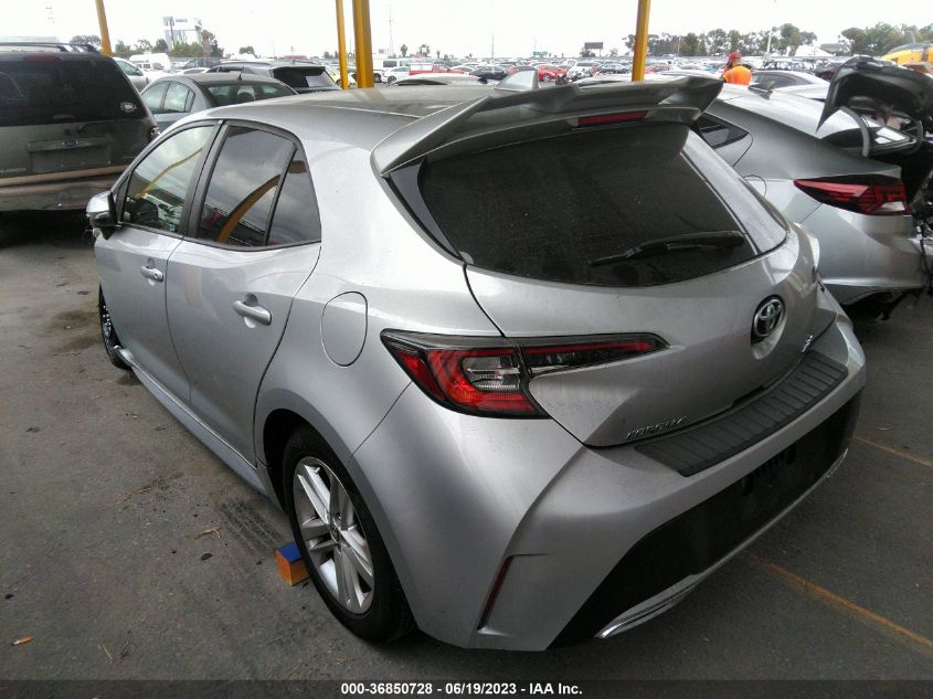 2019 TOYOTA COROLLA HATCHBACK SE/XSE JTNK4RBE9K3039578