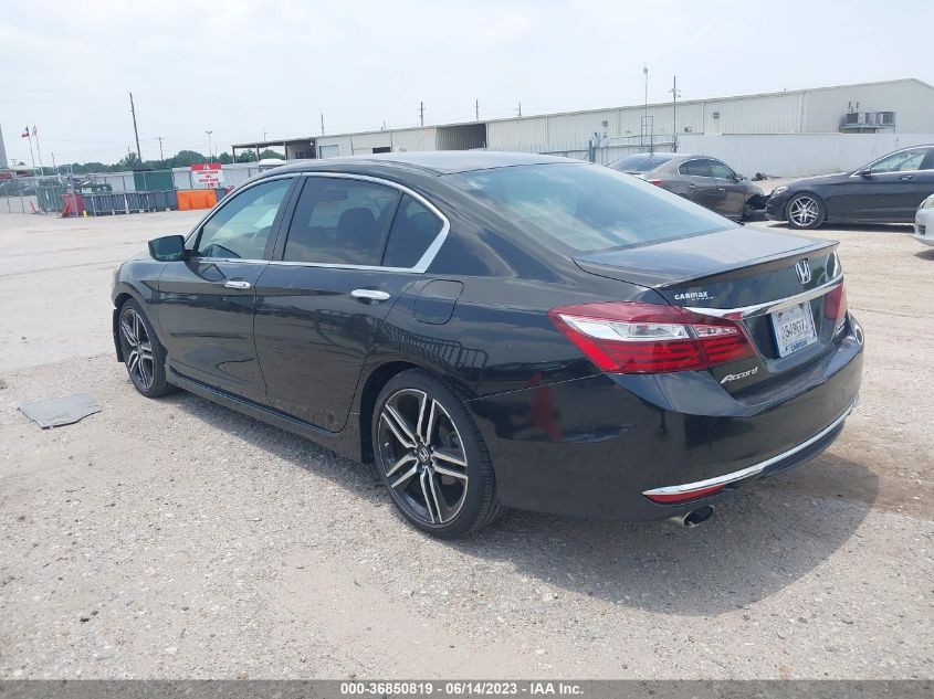 2017 HONDA ACCORD SEDAN SPORT SE - 1HGCR2F1XHA225418