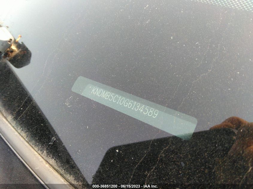 2016 KIA SEDONA LX - KNDMB5C10G6134589