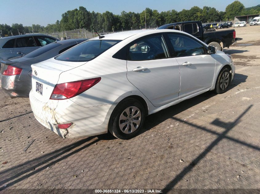 2016 HYUNDAI ACCENT SE - KMHCT4AE6GU979057