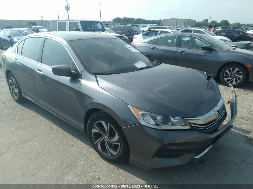 2016 HONDA ACCORD SEDAN LX - 1HGCR2F39GA031012