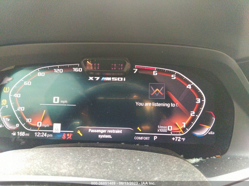 2020 BMW X7 M50I 5UXCX6C09L9B15382