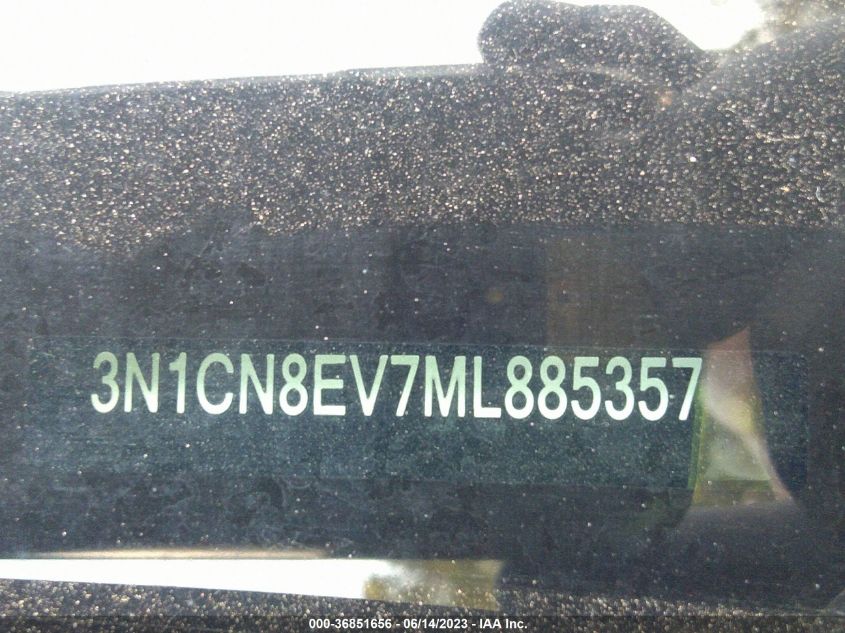 2021 NISSAN VERSA SV - 3N1CN8EV7ML885357