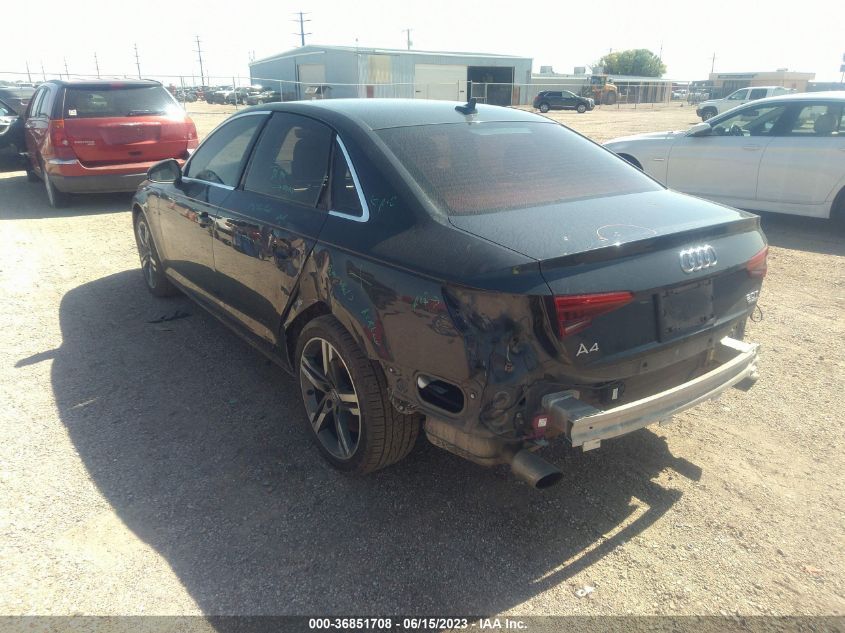 2017 AUDI A4 PREMIUM PLUS - WAUENAF43HN041306