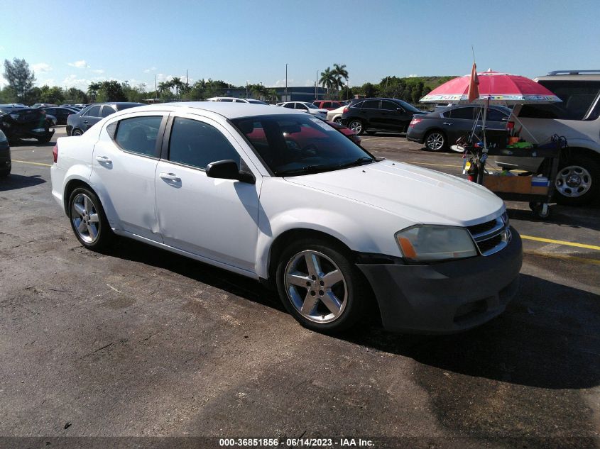 2013 DODGE AVENGER SE - 1C3CDZAB4DN720551