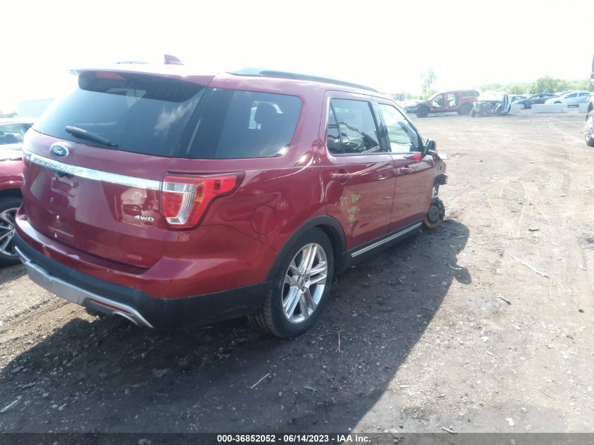 2017 FORD EXPLORER XLT - 1FM5K8D88HGA33129