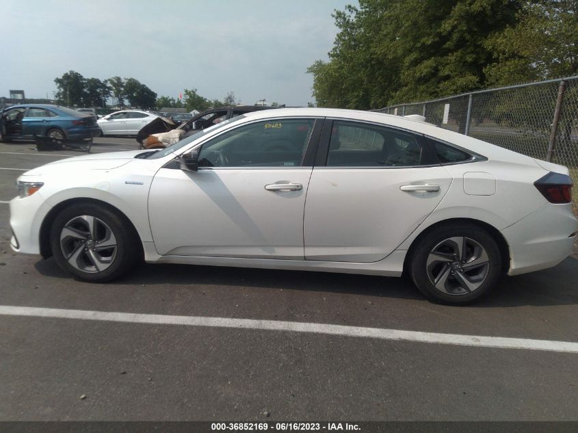 2019 HONDA INSIGHT EX 19XZE4F56KE001263