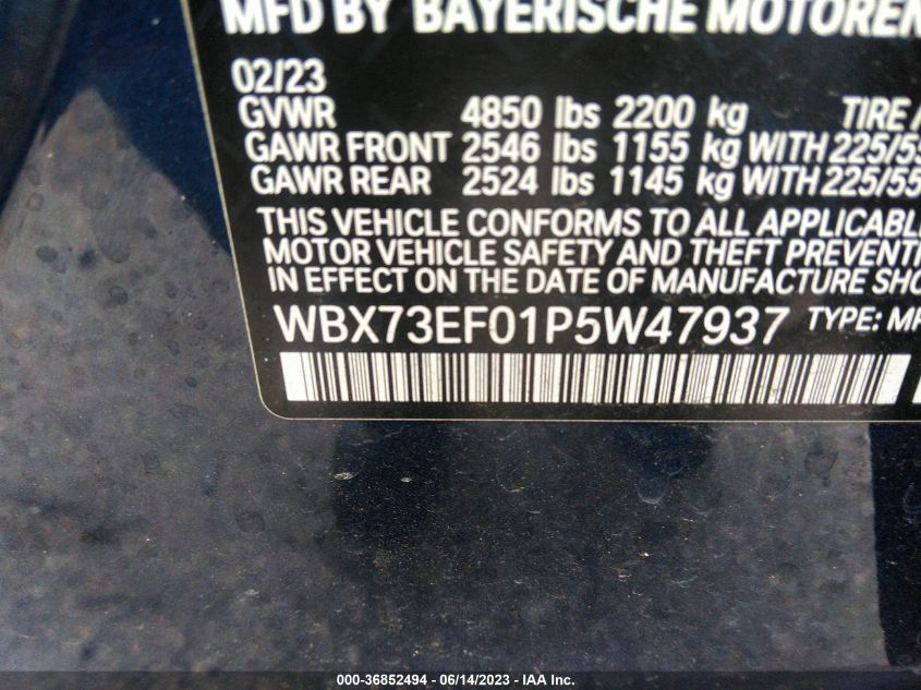 2023 BMW X1 XDRIVE28I - WBX73EF01P5W47937