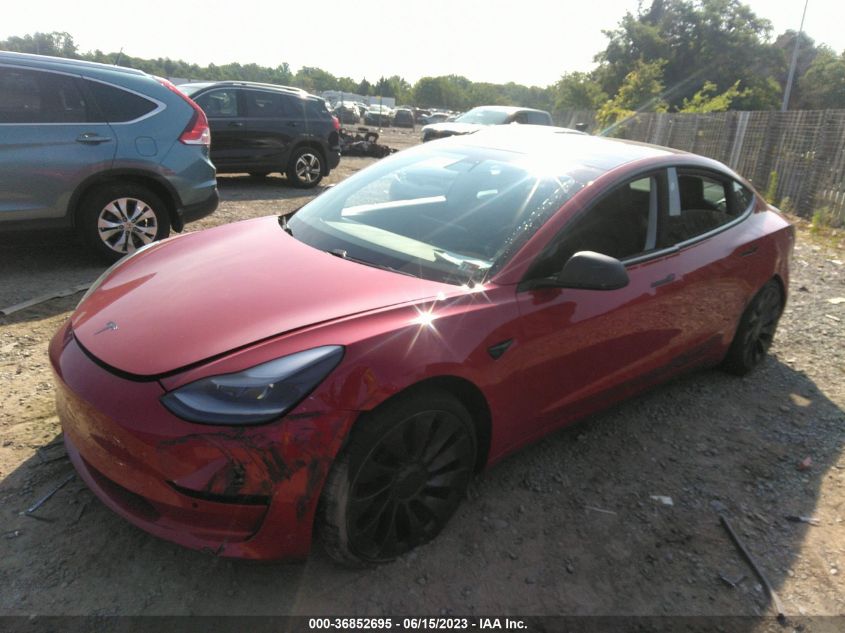 2021 TESLA MODEL 3 PERFORMANCE - 5YJ3E1EC7MF866700