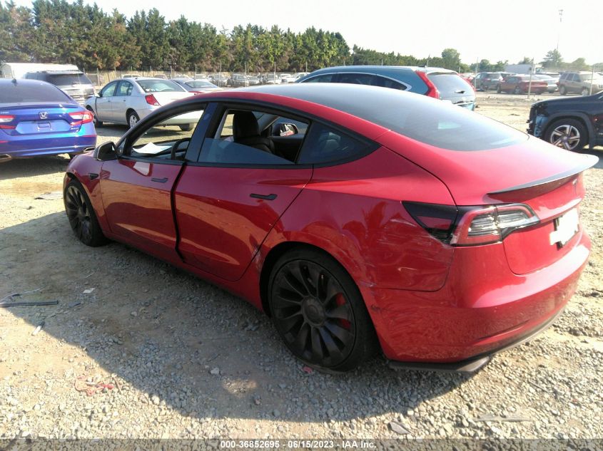 2021 TESLA MODEL 3 PERFORMANCE - 5YJ3E1EC7MF866700