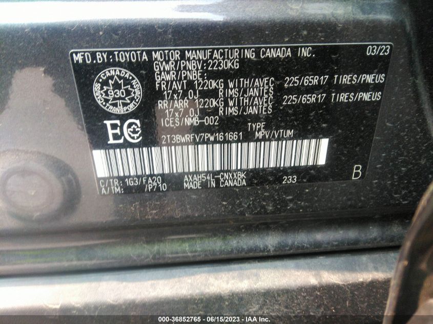 2023 TOYOTA RAV4 HYBRID XLE PREMIUM - 2T3BWRFV7PW161661