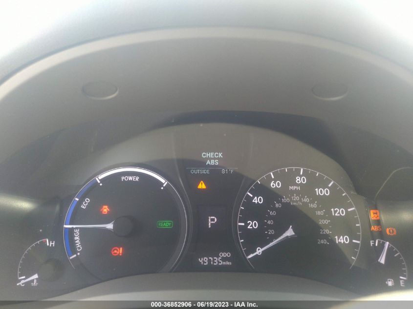 2013 LEXUS RX 450H JTJBC1BA7D2066855