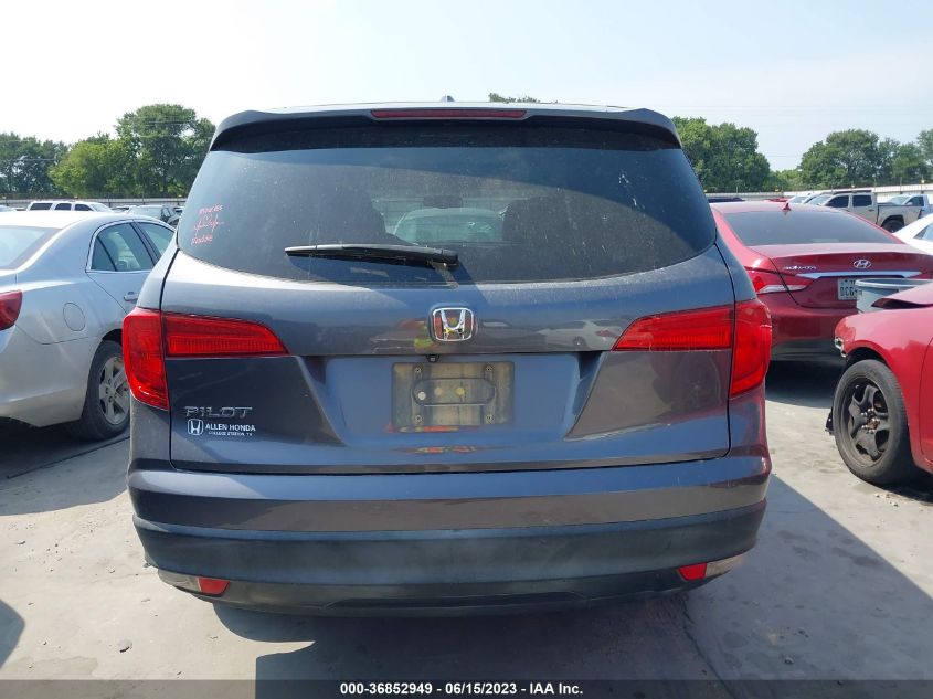 2016 HONDA PILOT EX-L - 5FNYF5H53GB002903