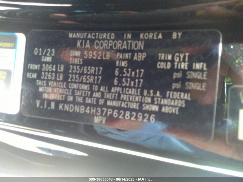 2023 KIA CARNIVAL LX - KNDNB4H37P6282926