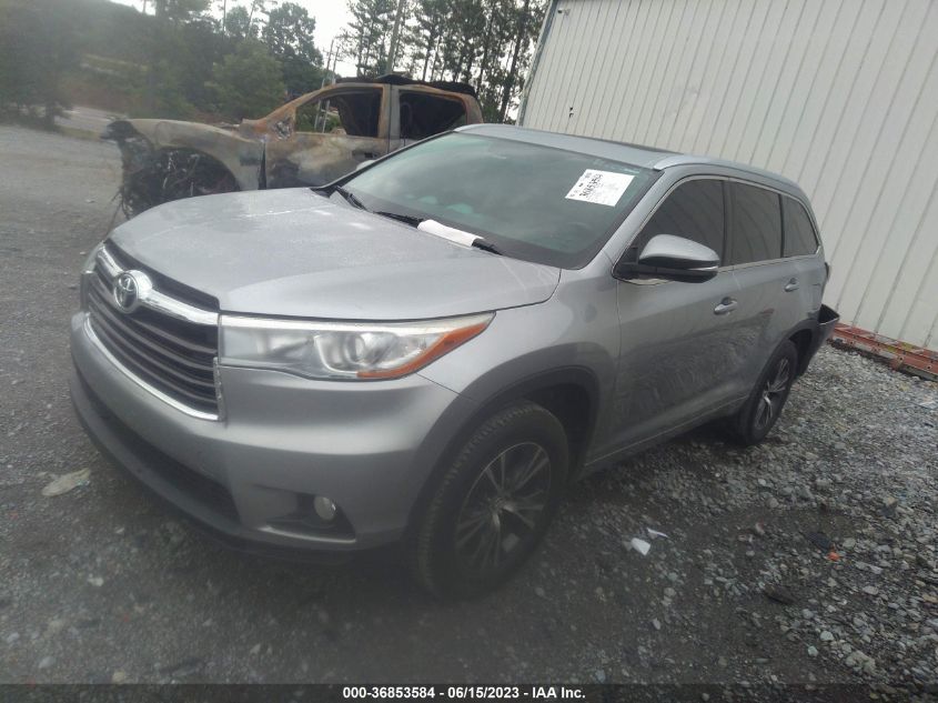 2016 TOYOTA HIGHLANDER XLE - 5TDKKRFH5GS501378