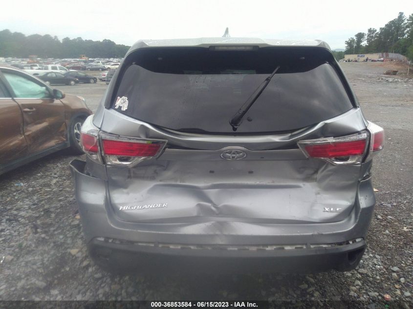 2016 TOYOTA HIGHLANDER XLE - 5TDKKRFH5GS501378