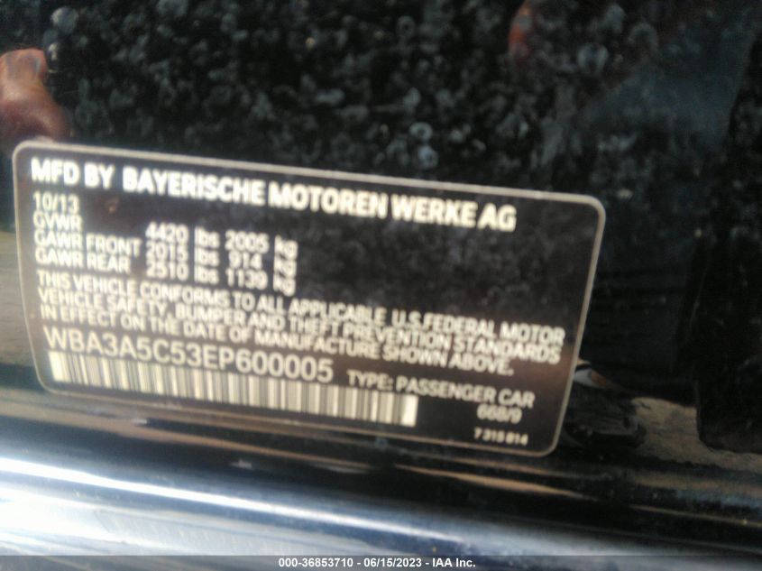 2014 BMW 328I - WBA3A5C53EP600005