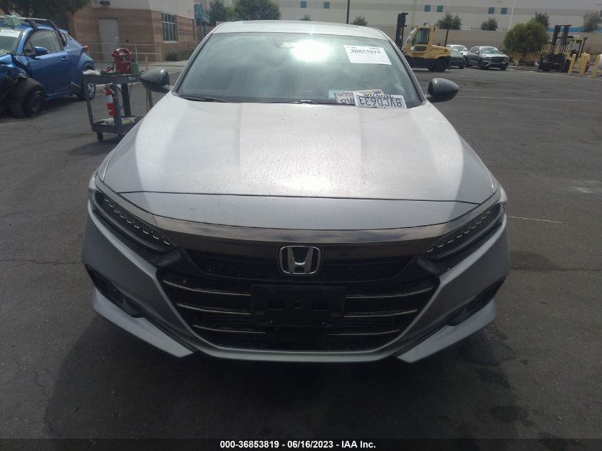 2021 HONDA ACCORD SEDAN SPORT - 1HGCV2F33MA009448