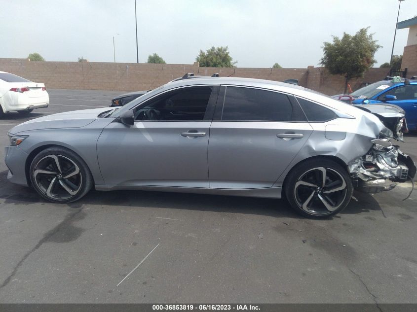 2021 HONDA ACCORD SEDAN SPORT - 1HGCV2F33MA009448