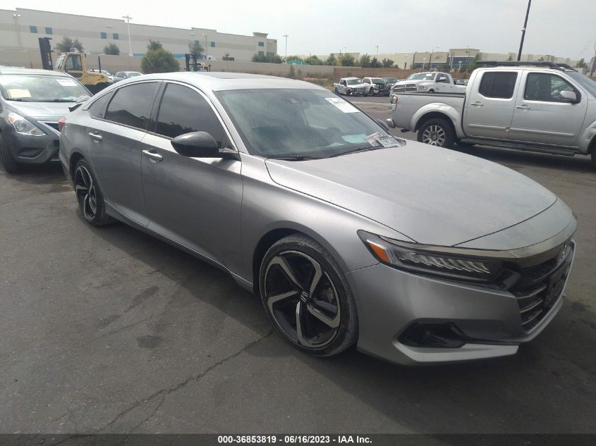 2021 HONDA ACCORD SEDAN SPORT - 1HGCV2F33MA009448