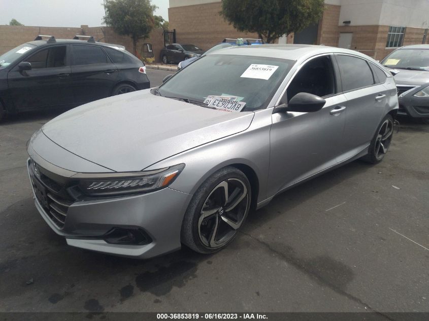 2021 HONDA ACCORD SEDAN SPORT - 1HGCV2F33MA009448