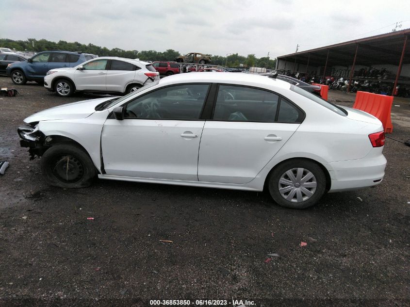 2015 VOLKSWAGEN JETTA SEDAN 2.0L S W/TECHNOLOGY - 3VW2K7AJ6FM413157