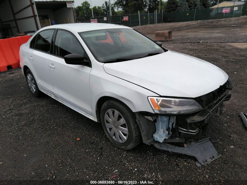 2015 VOLKSWAGEN JETTA SEDAN 2.0L S W/TECHNOLOGY - 3VW2K7AJ6FM413157