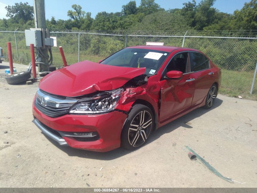 2017 HONDA ACCORD SEDAN SPORT - 1HGCR2F59HA165540