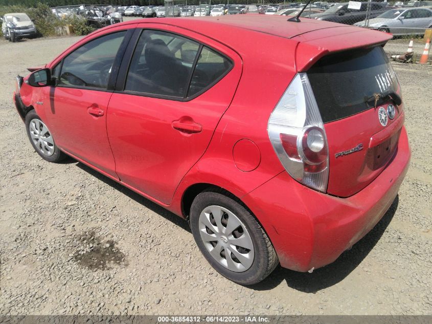 2014 TOYOTA PRIUS C ONE/THREE/TWO/FOUR - JTDKDTB33E1562790