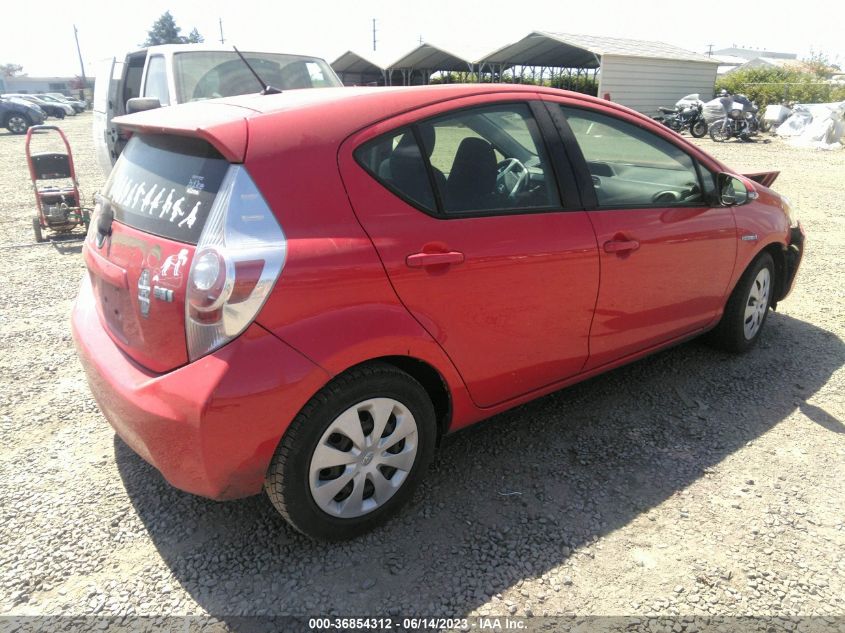 2014 TOYOTA PRIUS C ONE/THREE/TWO/FOUR - JTDKDTB33E1562790