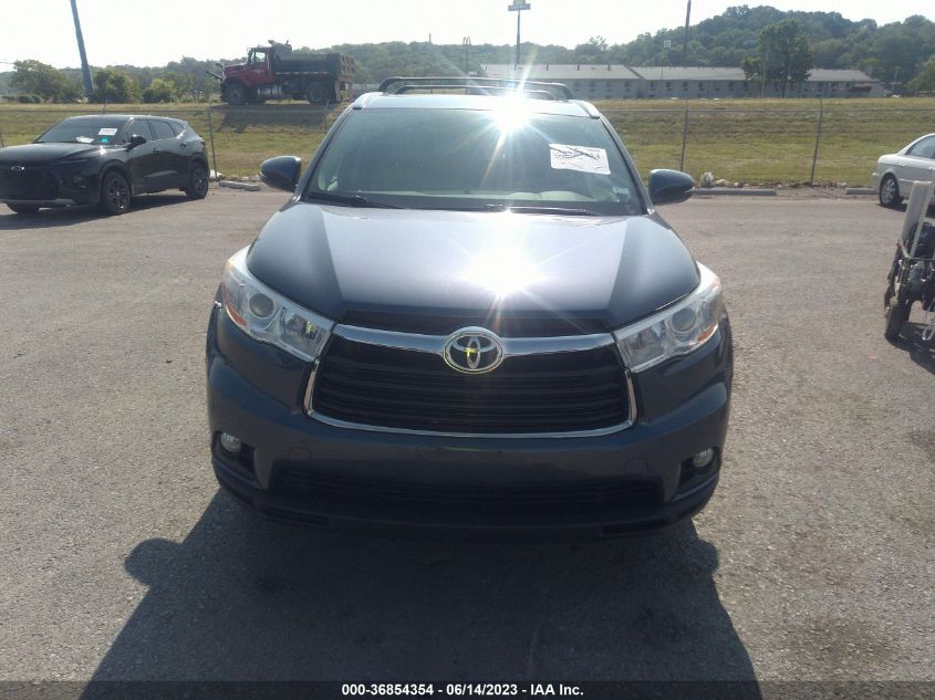 2014 TOYOTA HIGHLANDER XLE - 5TDJKRFH4ES037427