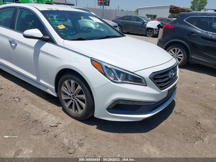 2016 HYUNDAI SONATA 2.4L SPORT - 5NPE34AF3GH290075