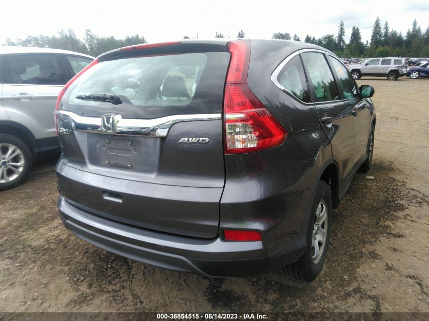 2016 HONDA CR-V LX - 2HKRM4H38GH610386