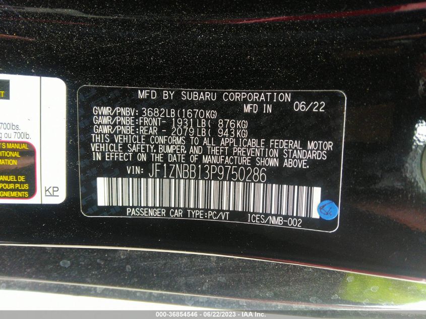2023 TOYOTA GR86 - JF1ZNBB13P9750286