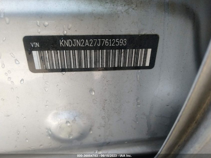 2018 KIA SOUL BASE - KNDJN2A27J7612593